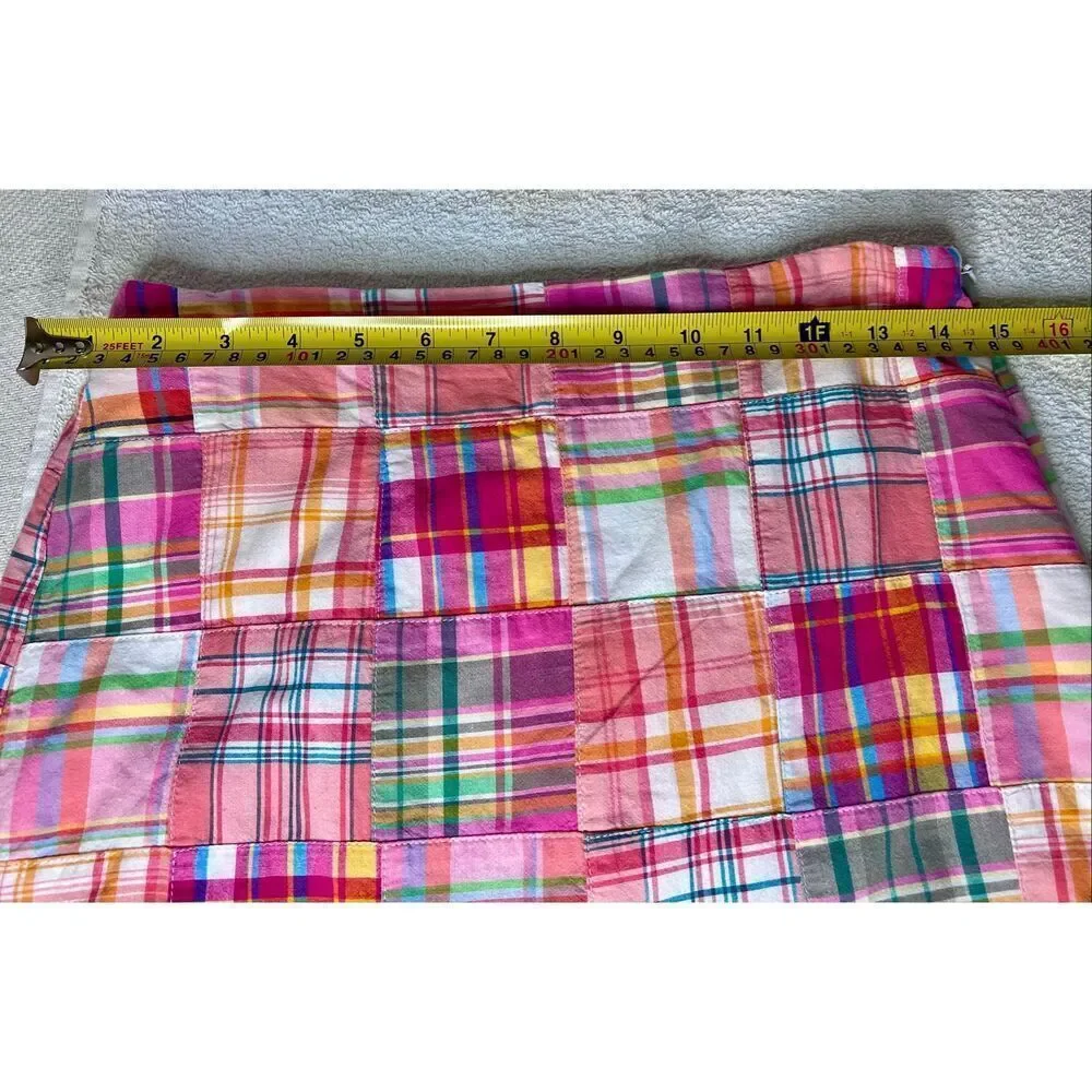 Talbots pink madras